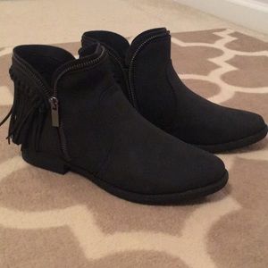 Black Suede Booties